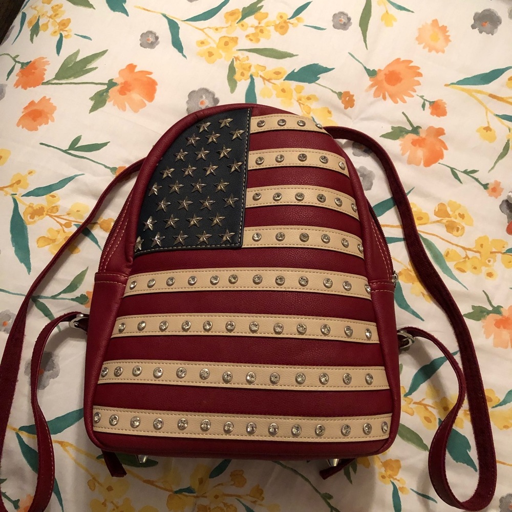 American Flag Backpack concealed weapons purse.